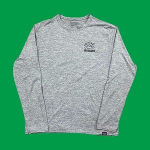 Patagonia Men's Long Sleeve Capilene Cool Daily T-shirt Medium Heather Gray